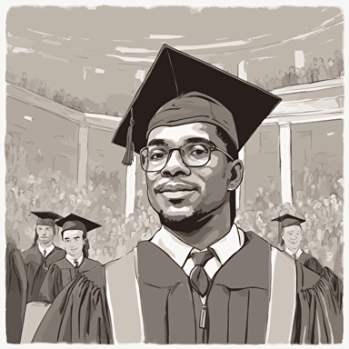 a man graduating from college