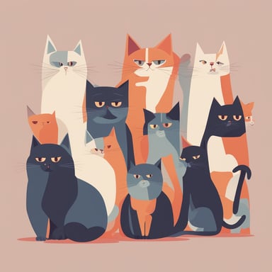 a group of cats