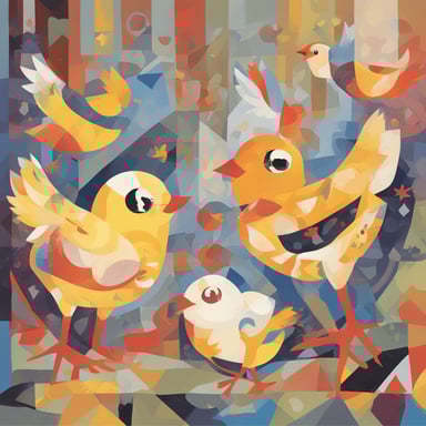 chicks playing