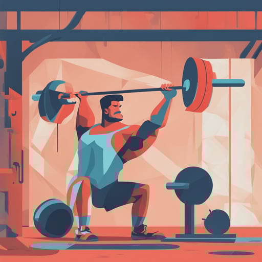 a person weightlifting