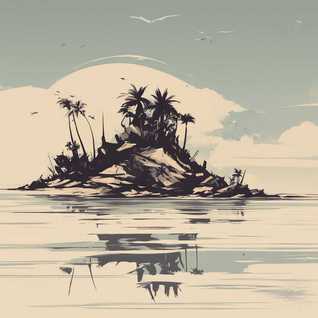 a desert island