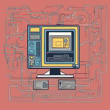 a diagram of a computer connected to a server