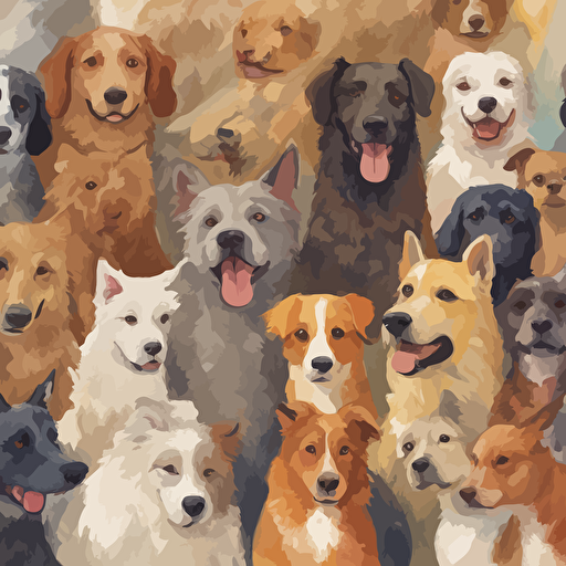 a group of dogs