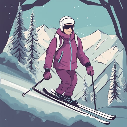 a man skiing 