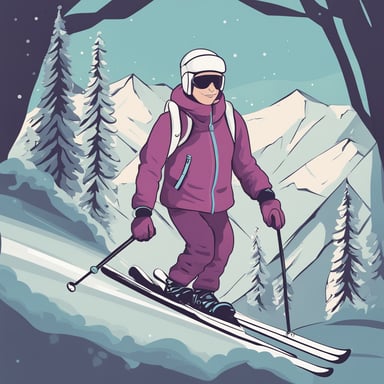 a man skiing 