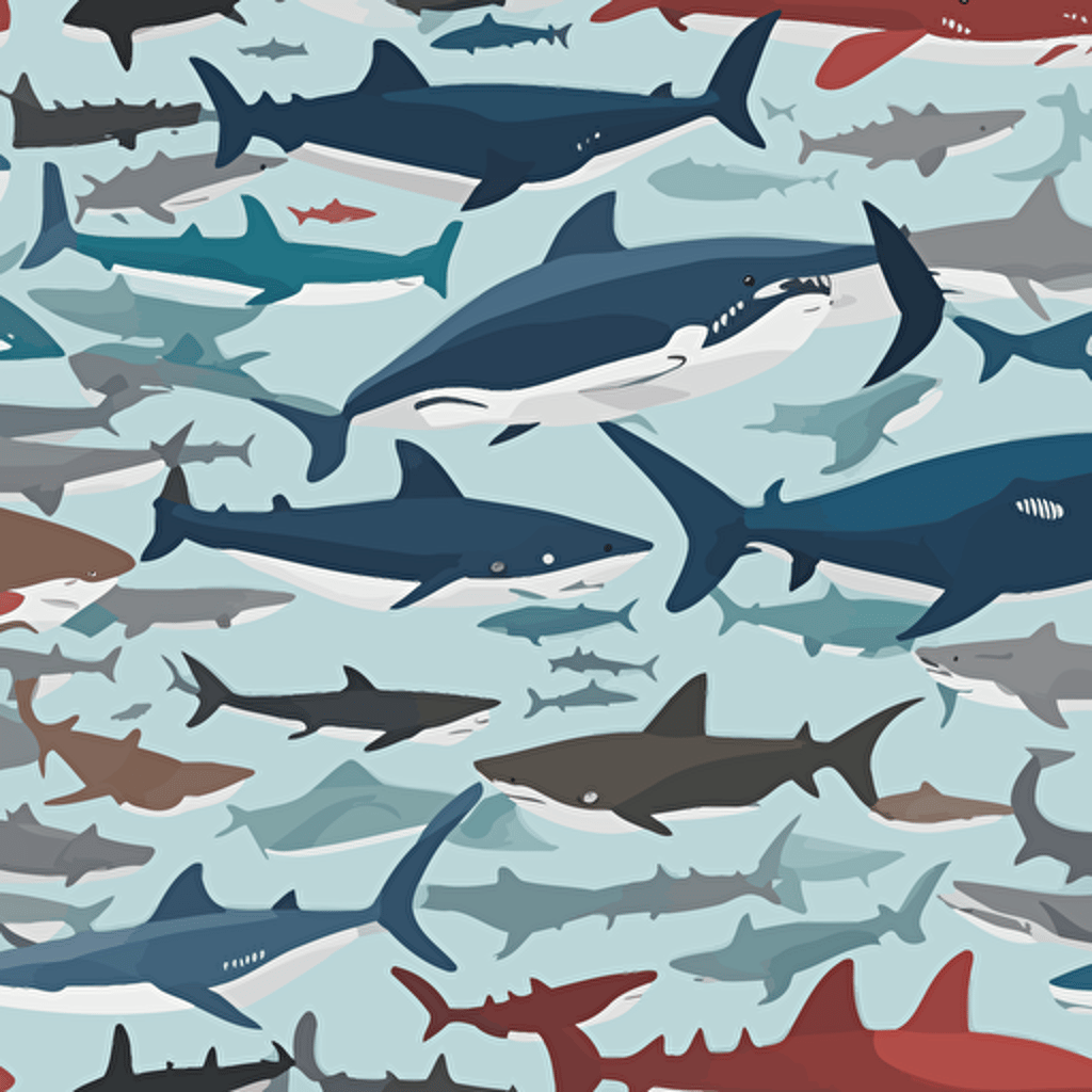 a sea full of sharks