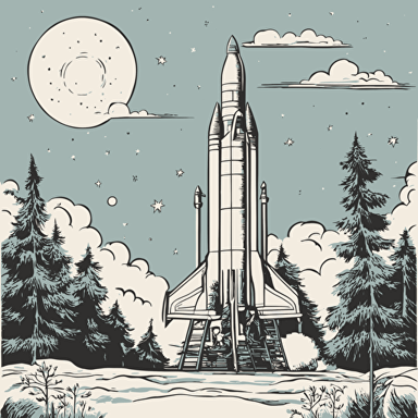 a rocket taking off