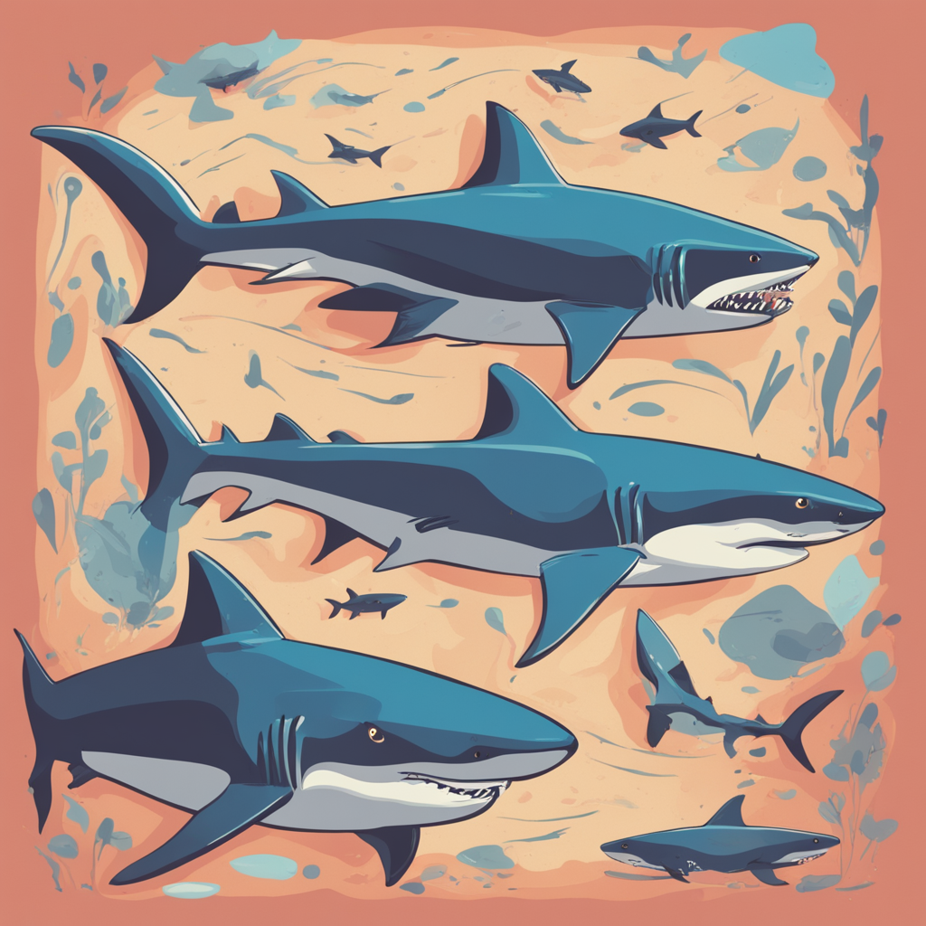 a family of sharks
