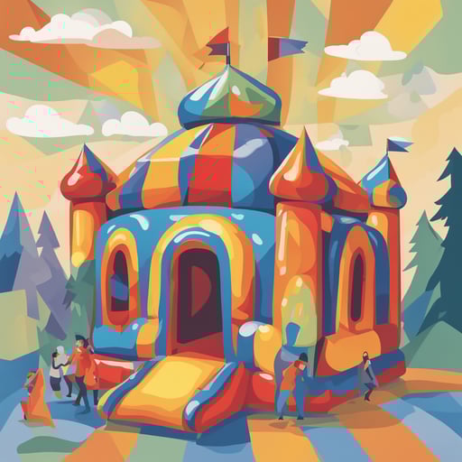 a bouncy house