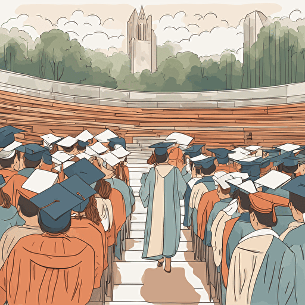 a woman graduating from college