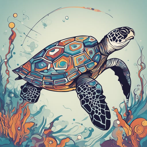 a sea turtle