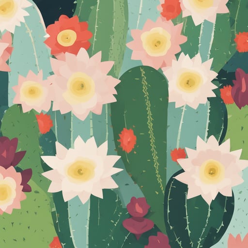 a cactus with a flower