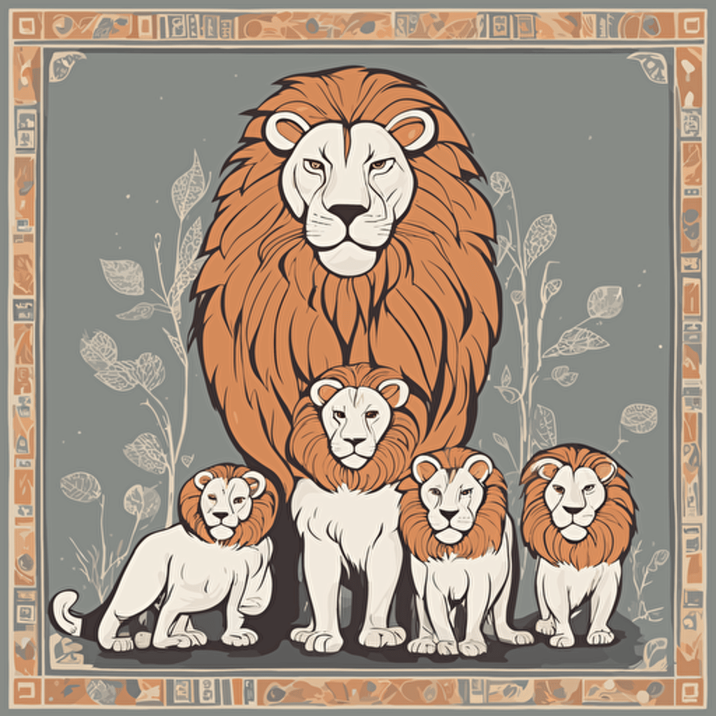 a family of lions