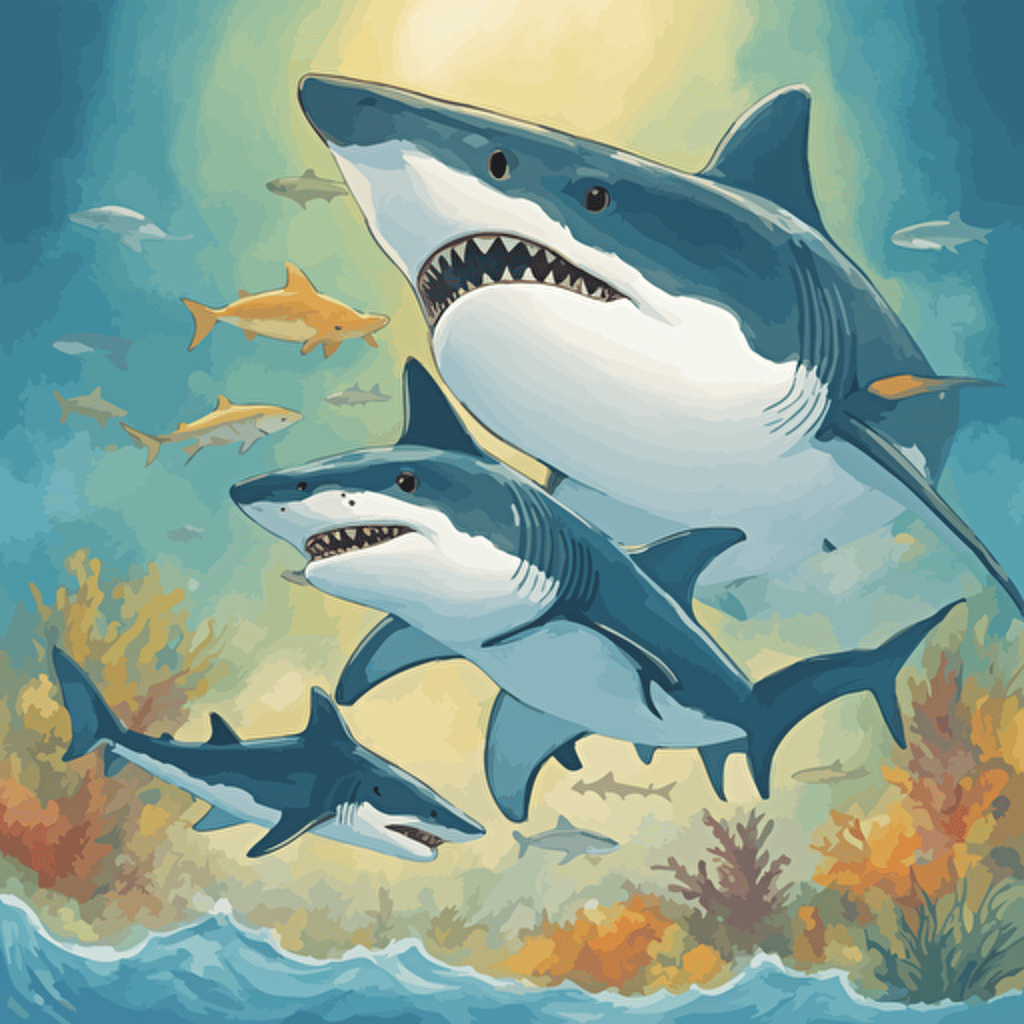 a family of sharks