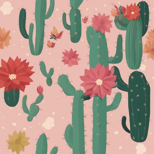 a cactus with a flower