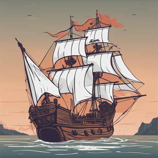 a pirate ship