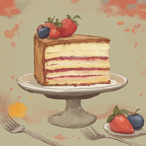 a slice of cake