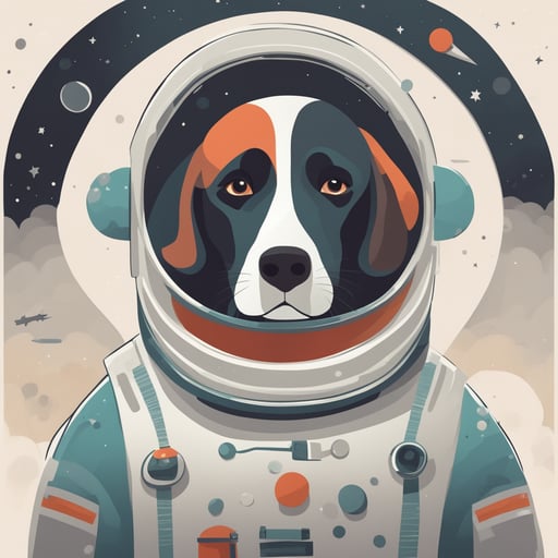 a dog astronaut