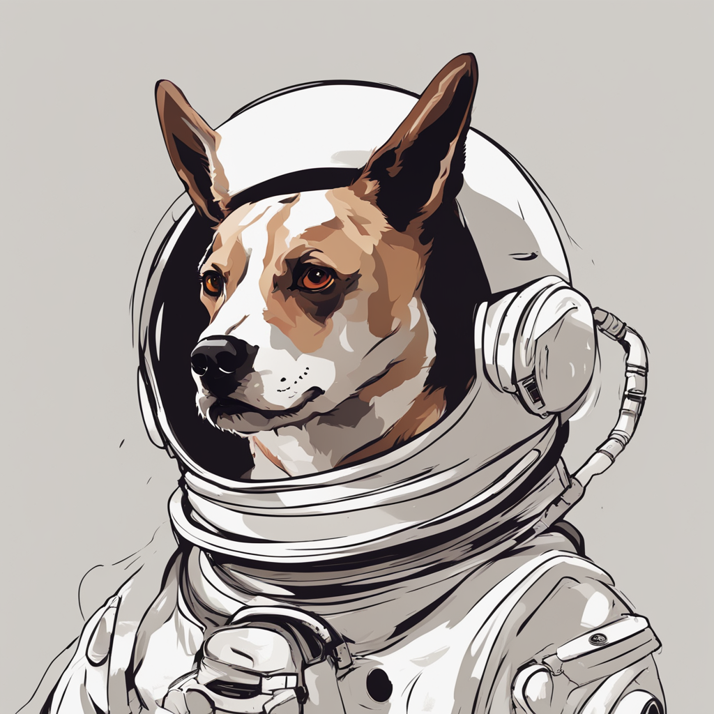 a dog astronaut