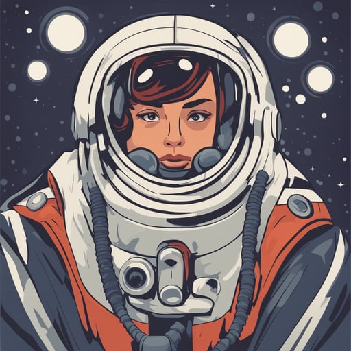 a person in a space suit