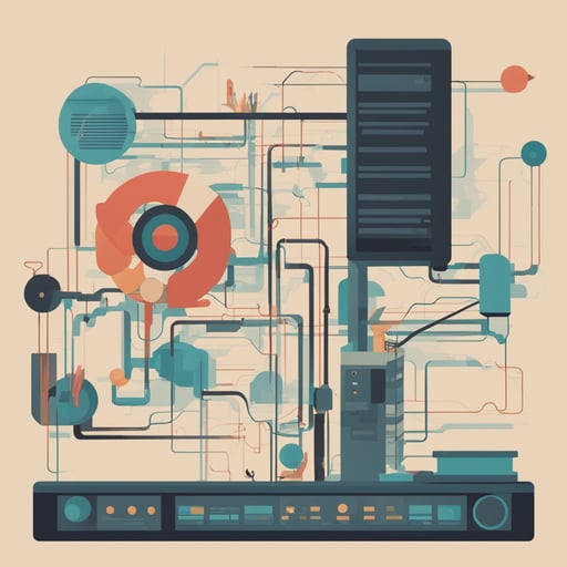 a diagram of a computer connected to a server