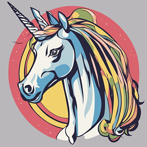 a portrait of a unicorn