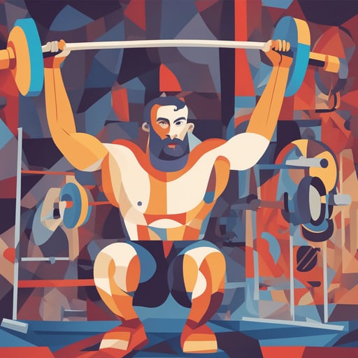 a person weightlifting