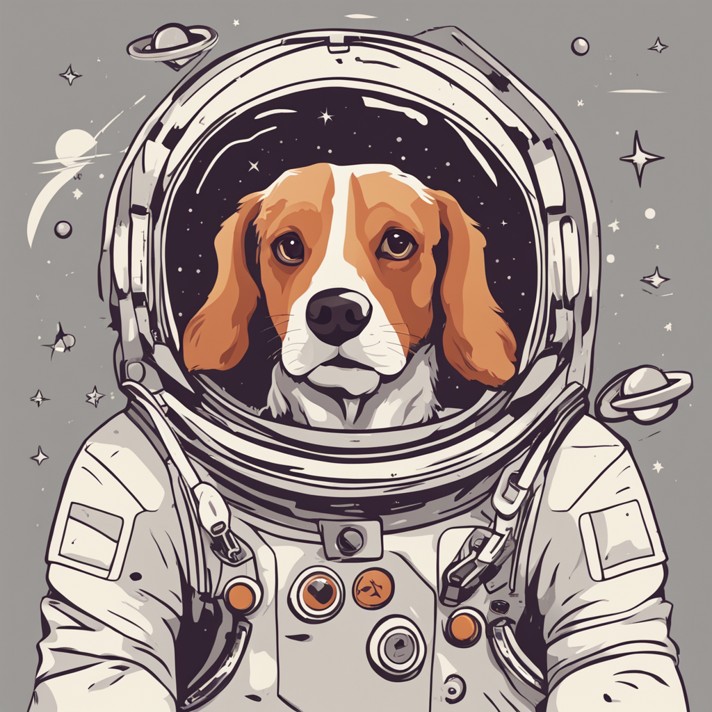 a dog astronaut