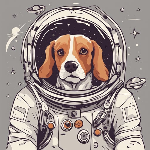 a dog astronaut