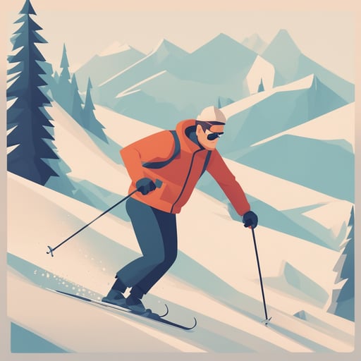a man skiing 