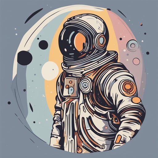 a person in a space suit