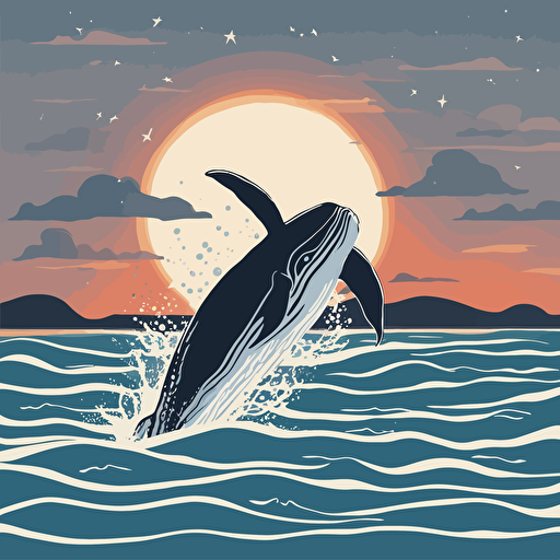 a whale jumping out of the water