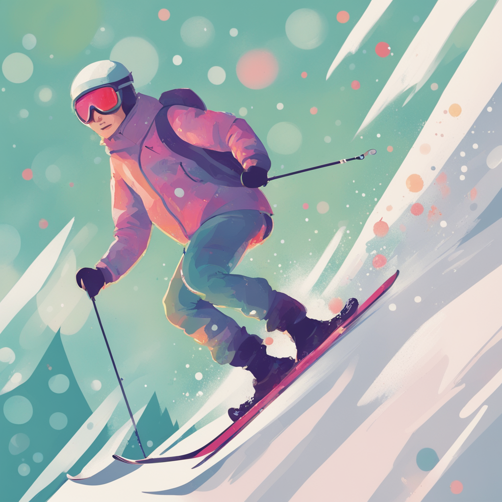 a man skiing 