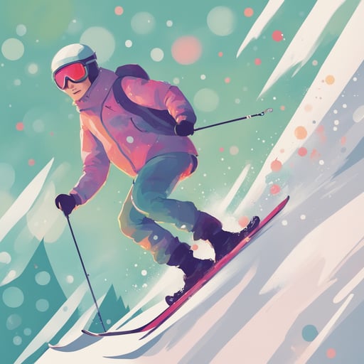 a man skiing 