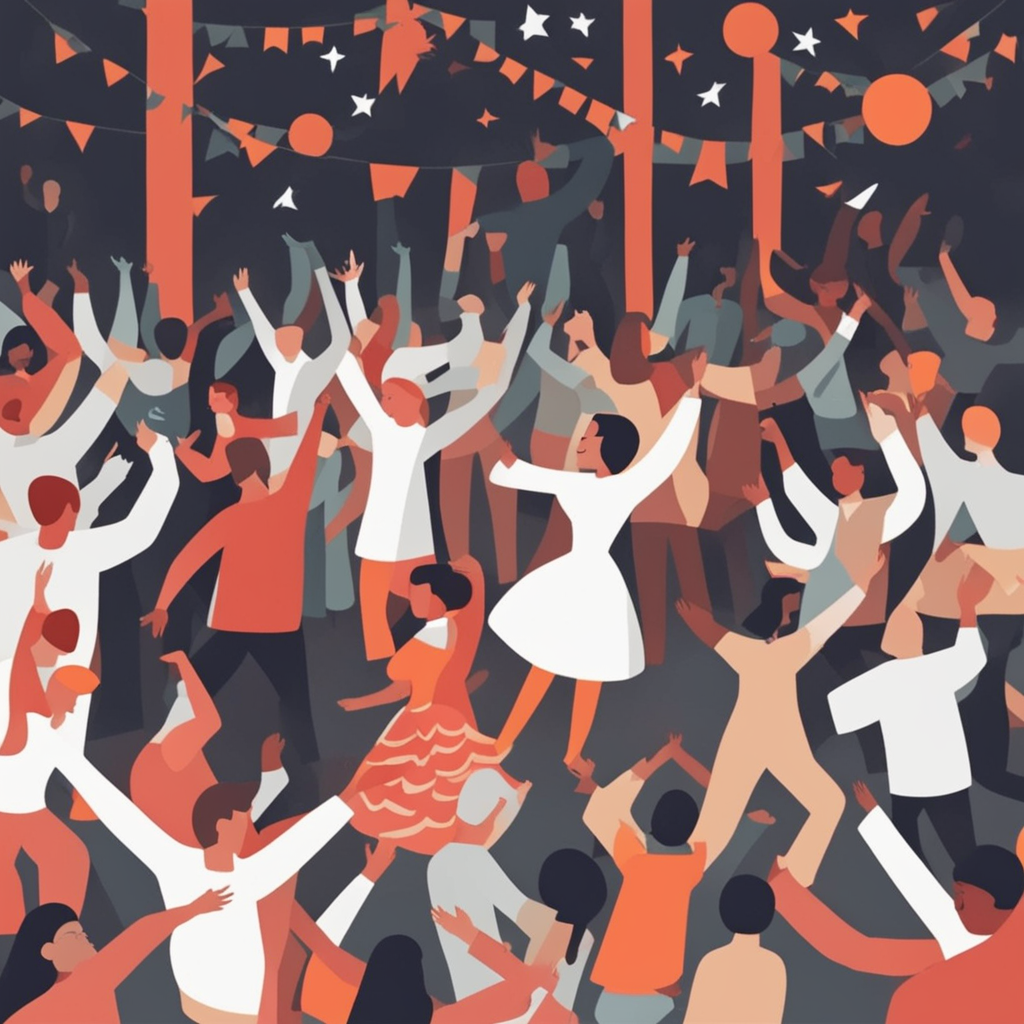 people dancing at a concert