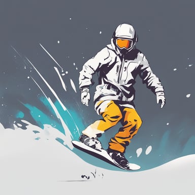 a person snowboarding