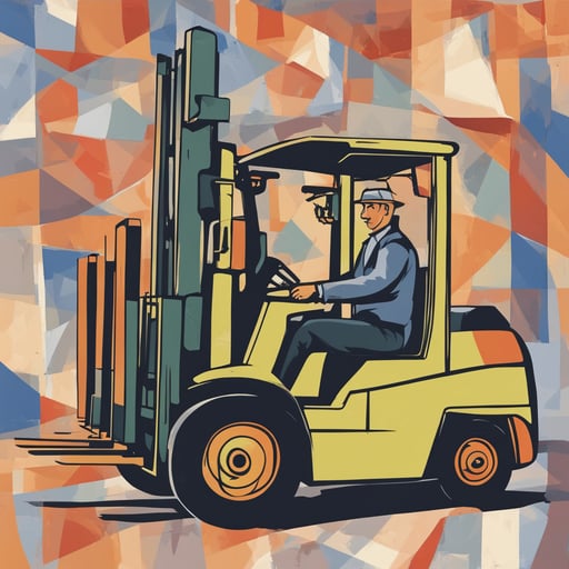 a forklift
