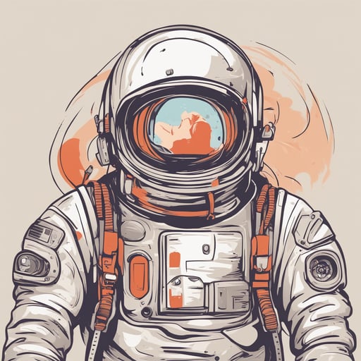 a person in a space suit