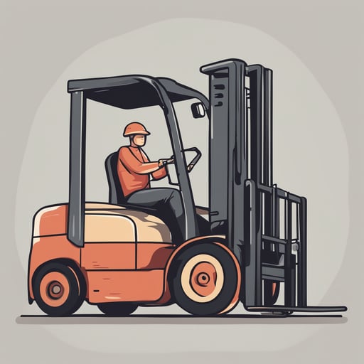 a forklift