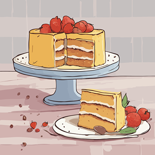 a slice of cake