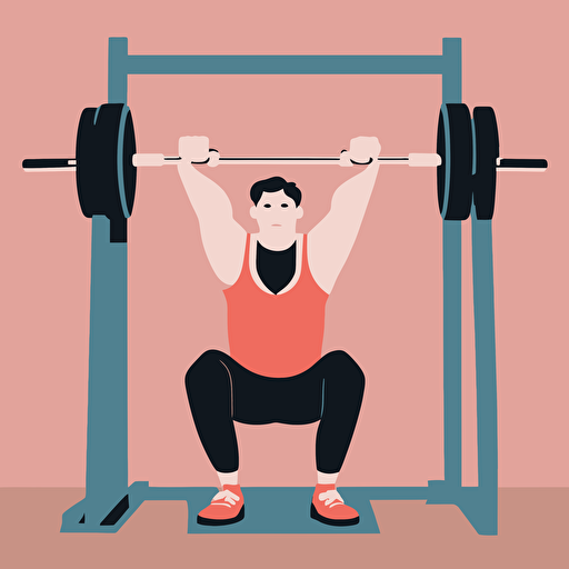 a person weightlifting