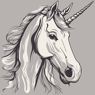 a portrait of a unicorn