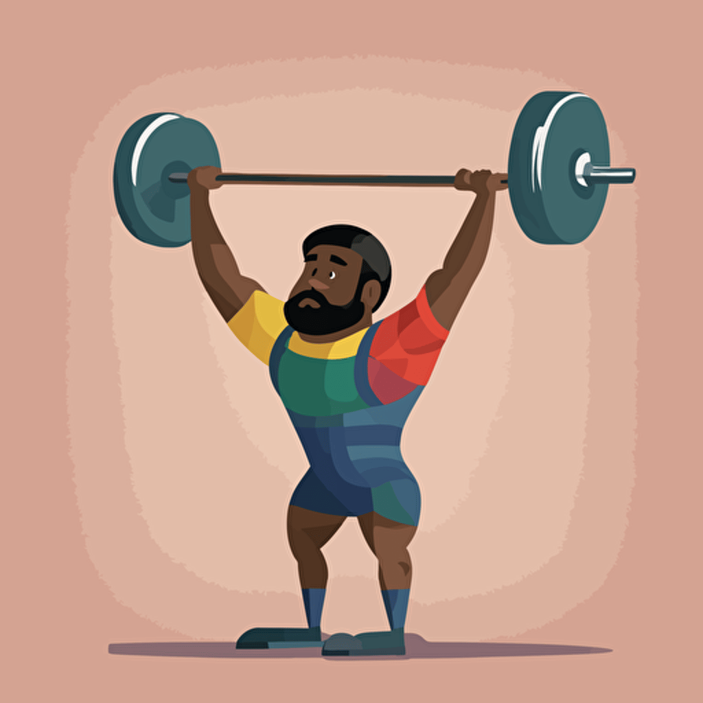 a person weightlifting