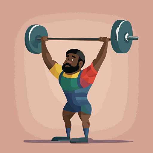 a person weightlifting