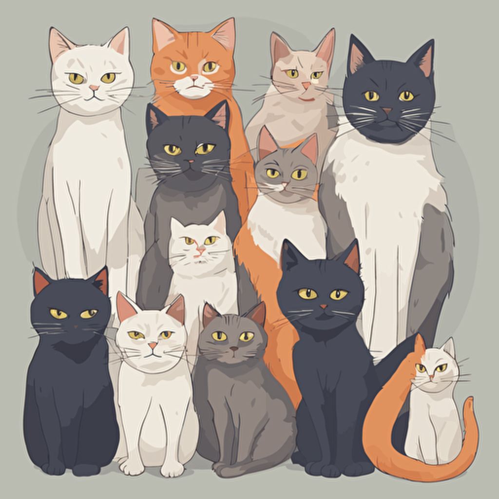 a group of cats