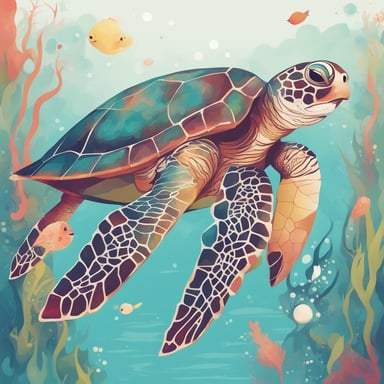 a sea turtle