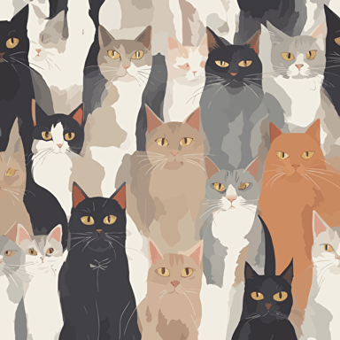 a group of cats