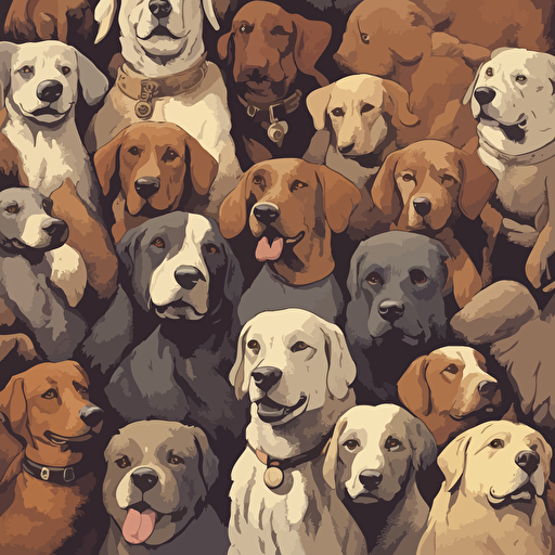 a group of dogs