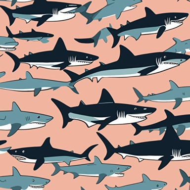 a family of sharks