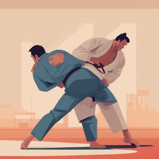 a judo fight